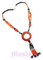 Bone Resin Dough nut necklace - click here for large view